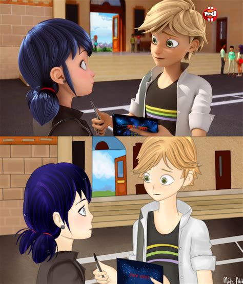 adrien y marinette|Marinette and Adrien .